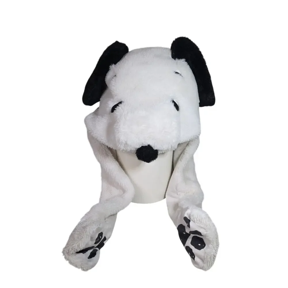 Snoopy Plush Hat Featuring Functional Moving Ears by Pressing the Paws